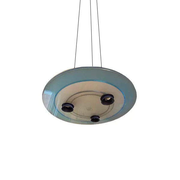 Aurora suspension lamp in glass (blue), Arteluce image