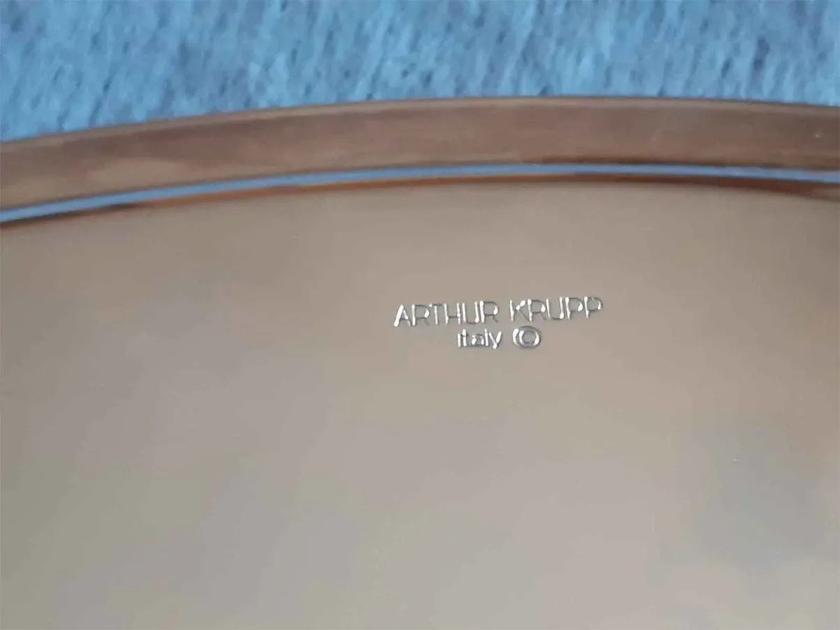 Set of 12 Contour presentation plates in stainless steel 6