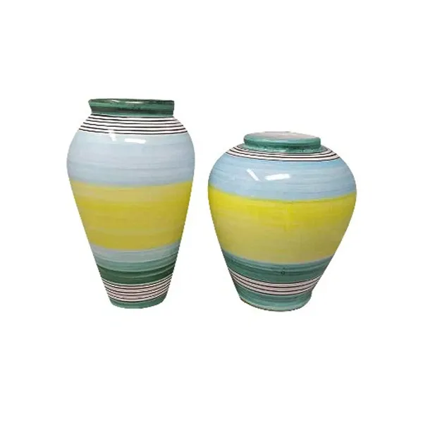 Image of Set 2 vasi in ceramica di Deruta (anni '70)