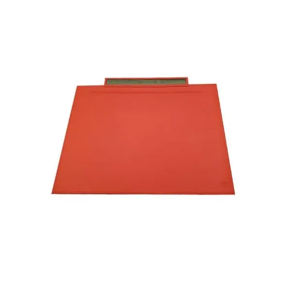 Rectangular desk pad covered in leather (red), Poltrona Frau 