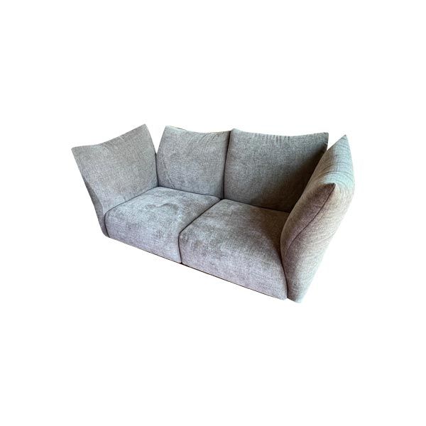 Two seater sofa in gray fabric, Edra image