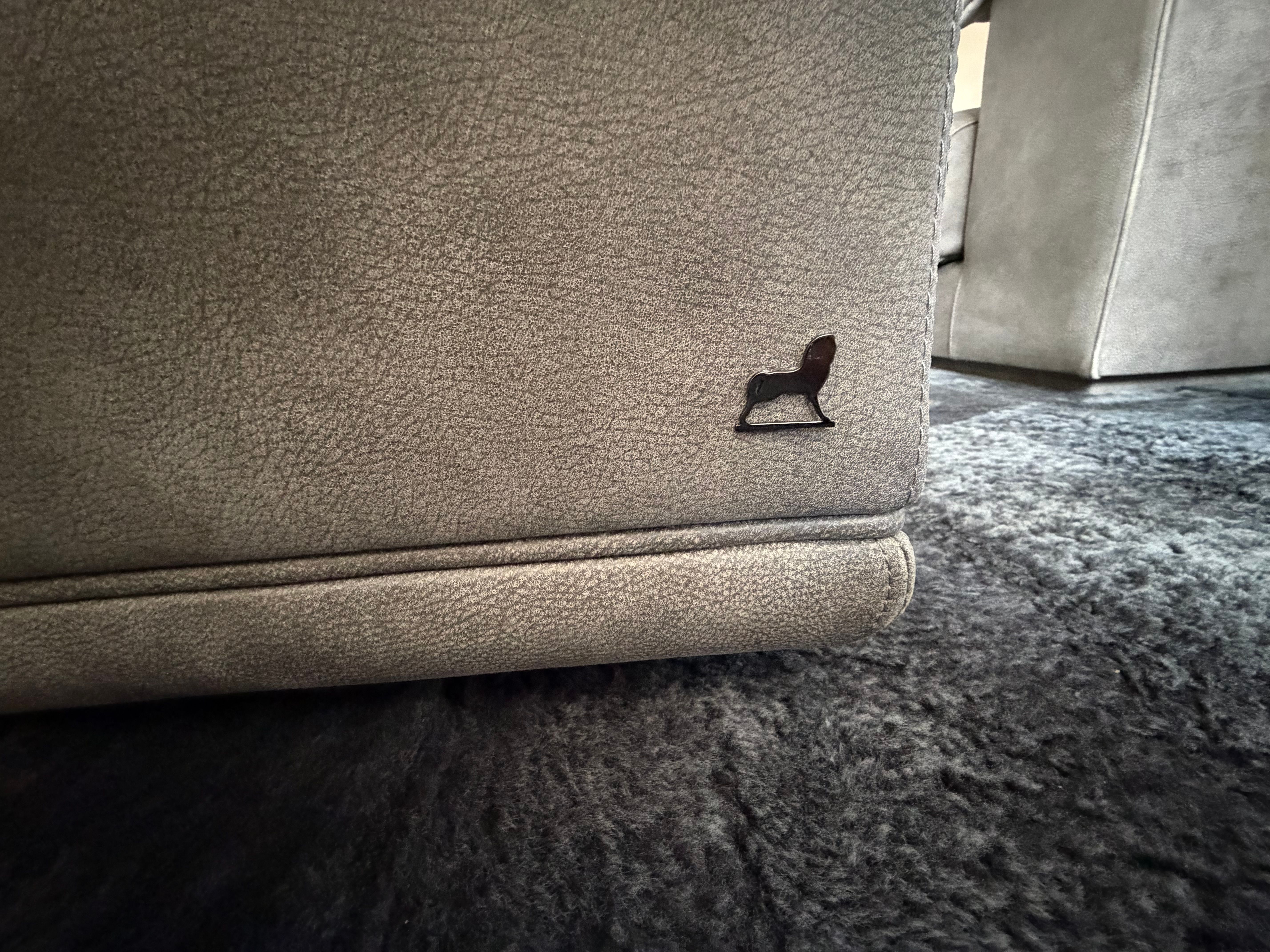 Pair of Amerigo leather ottomans Optional8