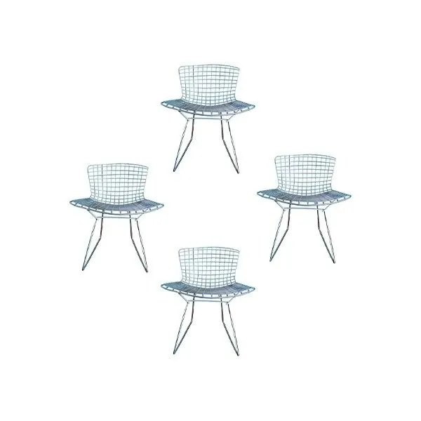 Set of 4 Bertoia armchairs, Knoll 