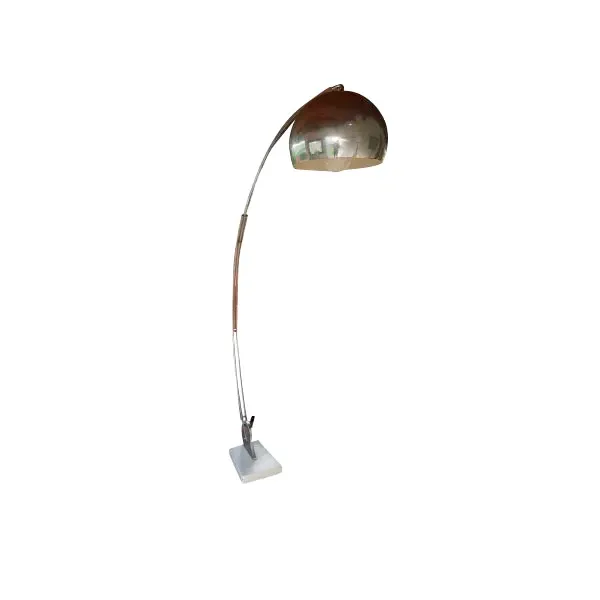 Lampada ad arco vintage in acciaio, Goffredo Reggiani image