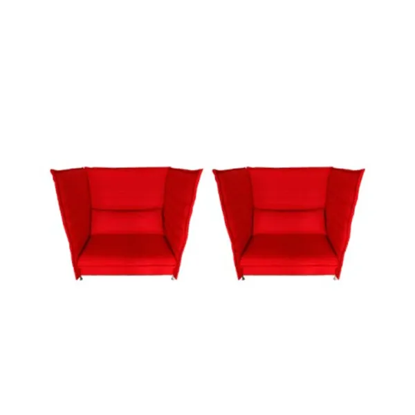 Set aus 2 Alcove Highback Sofas aus Stoff (rot) 7
