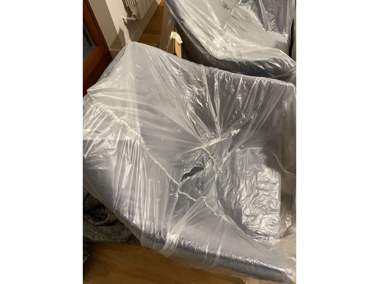 Set di 4 sedie New York in tessuto, Saba Defects