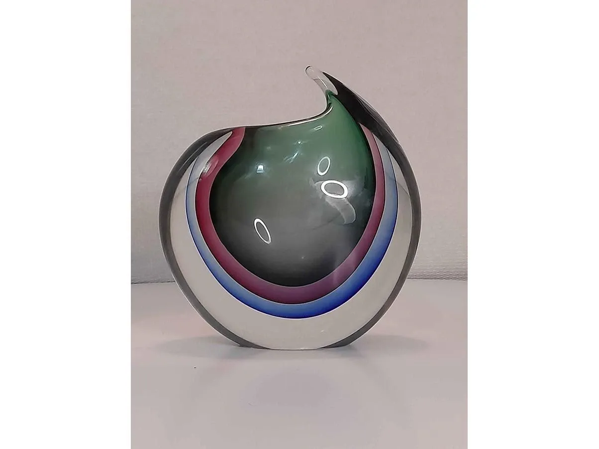 Murano Glas Vase bunt – dekorative Glasvase, Cenedese
