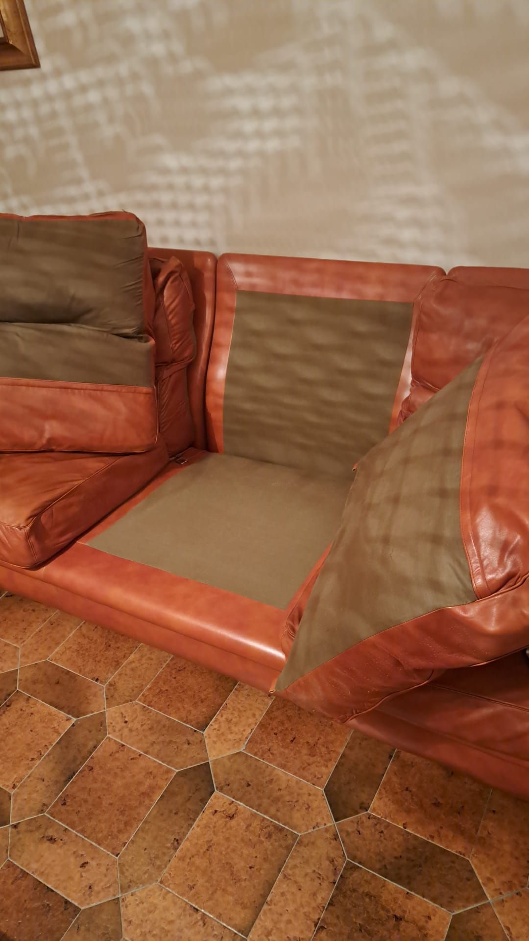 Set divano 3 posti e 2 poltrone Poppy vintage di Tito Agnoli Details