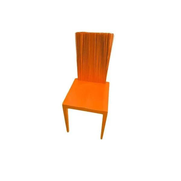Jenette polyurethane chair with PVC threads (orange), Edra image