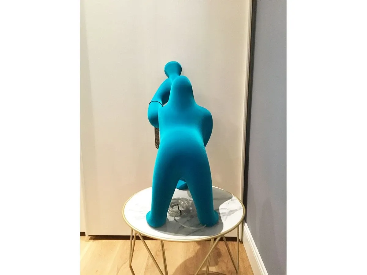 Kong Lamp XS (light blue velvet) 