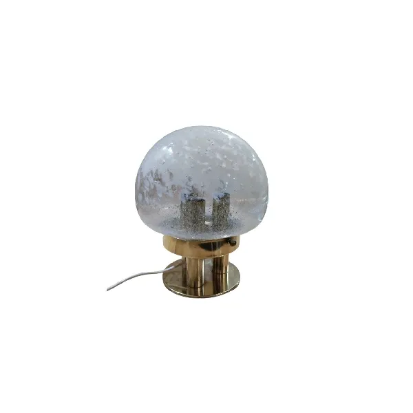 Brass and Murano glass table lamp 1970s, image