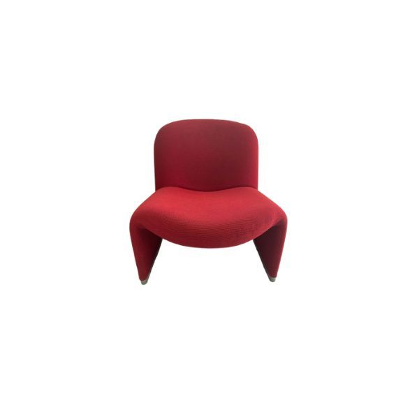 Alky armchair in red fabric by Giancarlo Piretti (80s), Anonima Castelli image