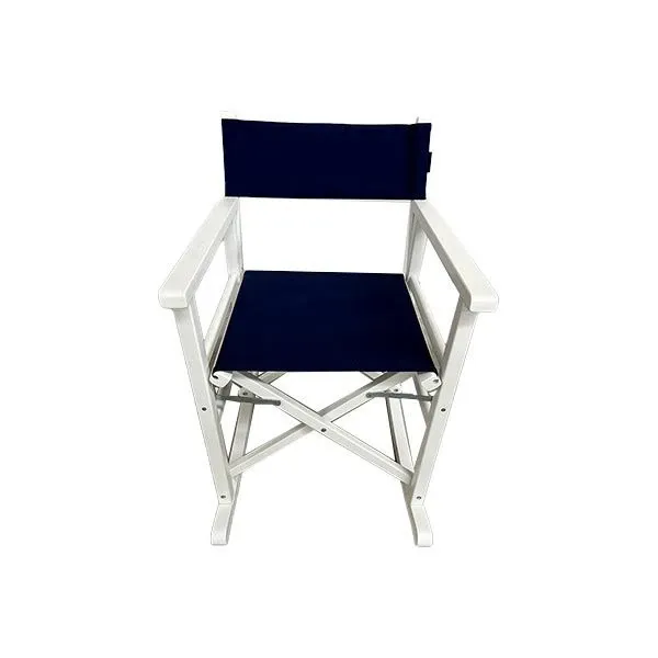 Sedia a dondolo da regista (blu e bianco), Swingdesign image