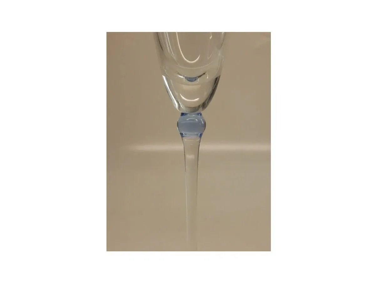 Set of 6 flutes in Murano glass, Nason&amp;C. 1