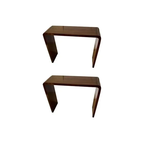 Set 2 consolle vintage in palissandro (anni '20), 
