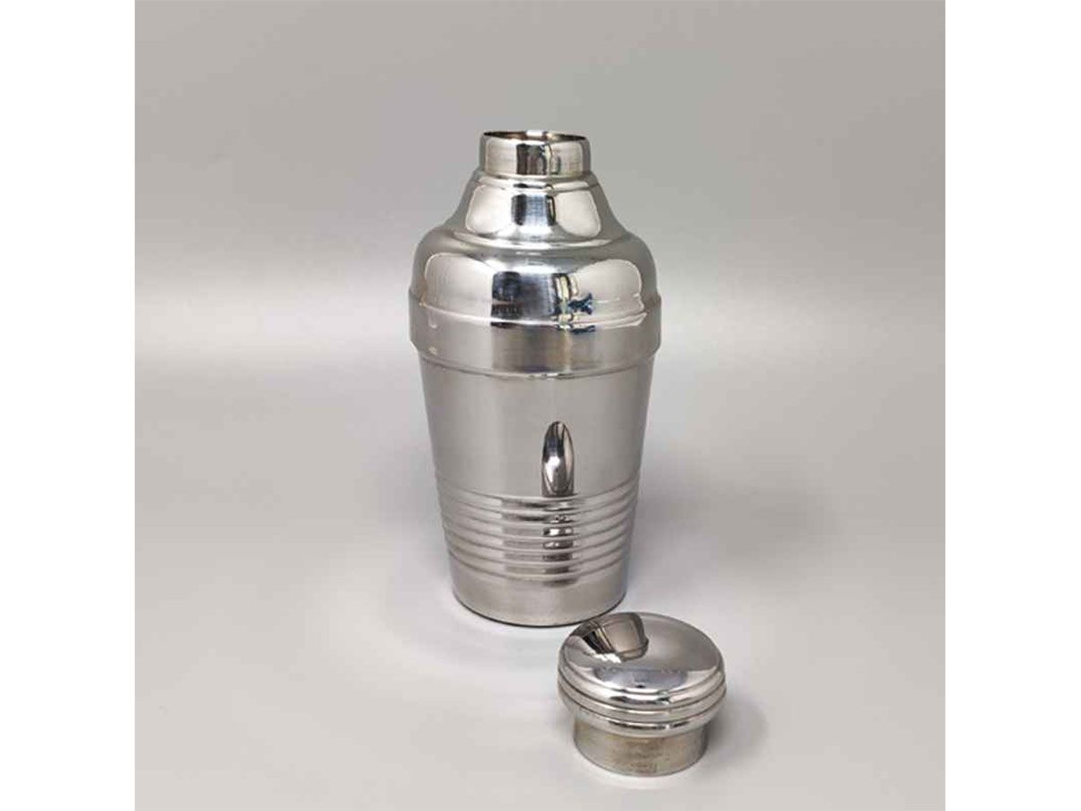 Shaker per cocktail in acciaio inox (anni '50)