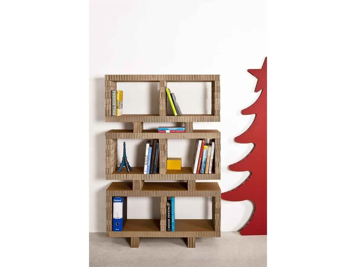 Bookstack 100 modular bookcase in honeycomb cardboard 1