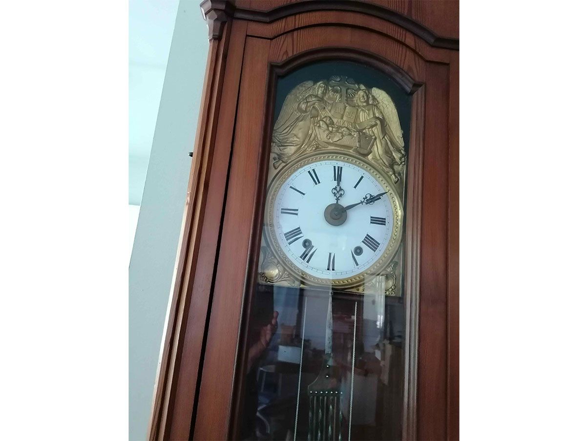 Orologio A Pendolo Fine 800 In Legno