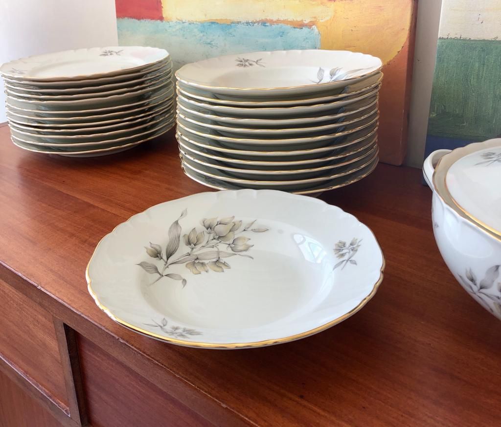 Vintage porcelain dinner set, Richard Ginori