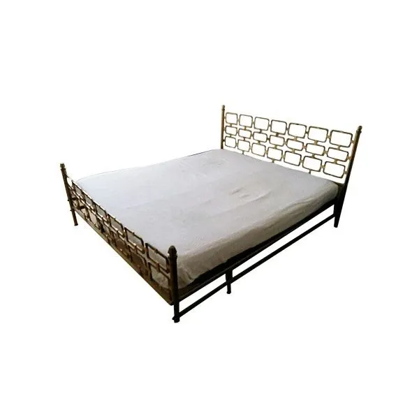 Letto matrimoniale vintage di Luciano Frigerio (anni '70) 