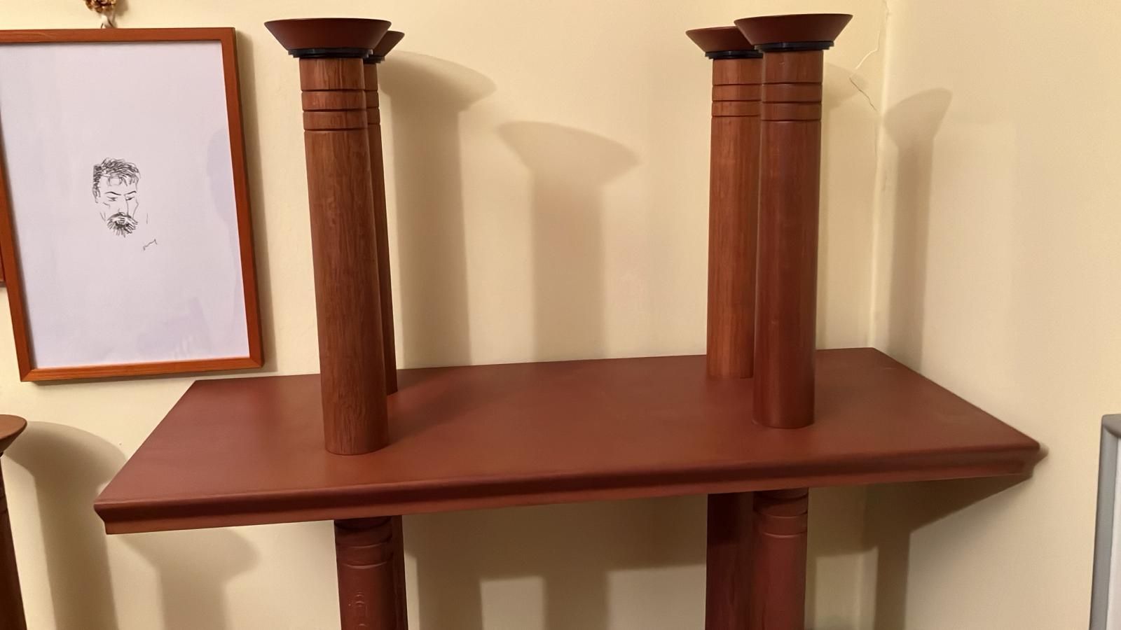 Modulaire dubbelzijdige boekenkast van massief hout (jaren 90) Front