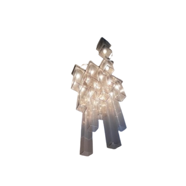 Tubes 15 blown glass chandelier, Vistosi image