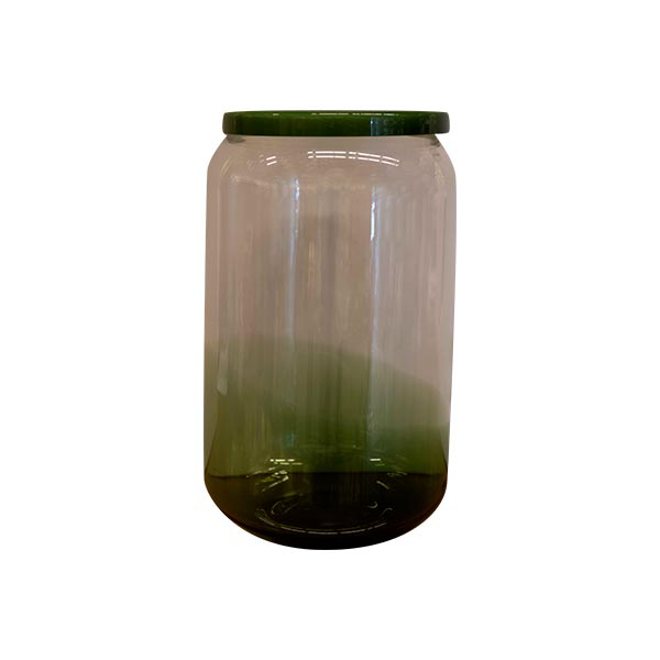 Vaso contenitore vetro verde 34l