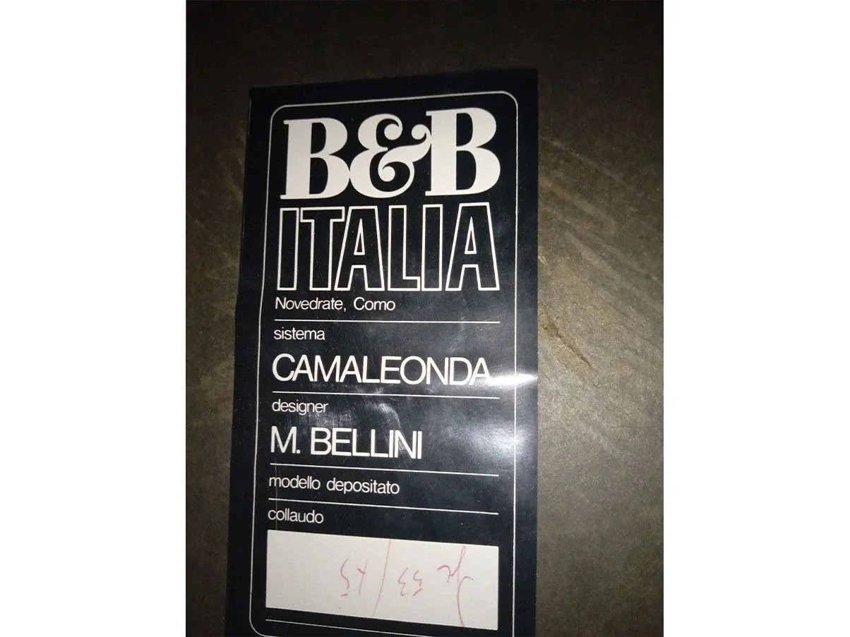 Vintage velvet Camaleonda armchair (orange) 1