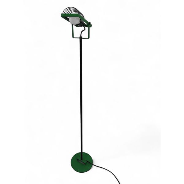 Sintesi floor lamp in green metal by Ernesto Gismondi (1970s), Artemide image