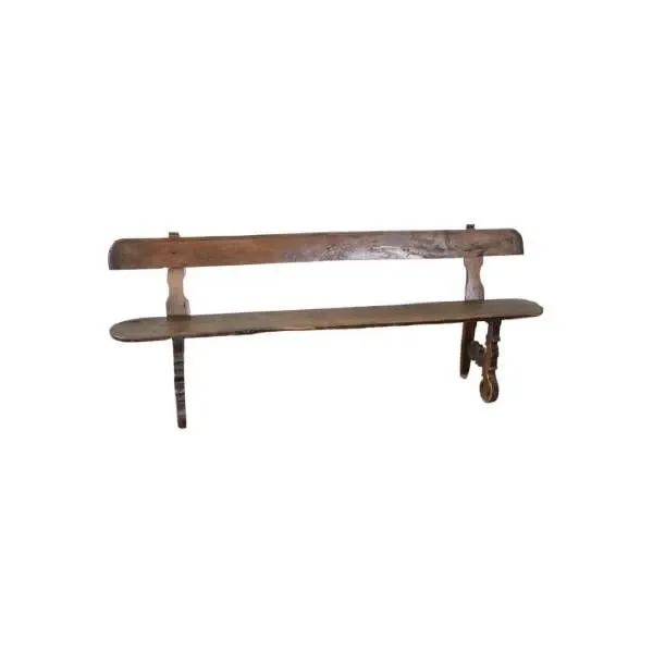 Vintage bench in oak wood ('800), image