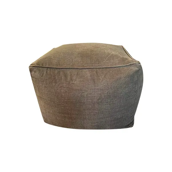 Totò pouf in removable fabric (gray), Meridiani image