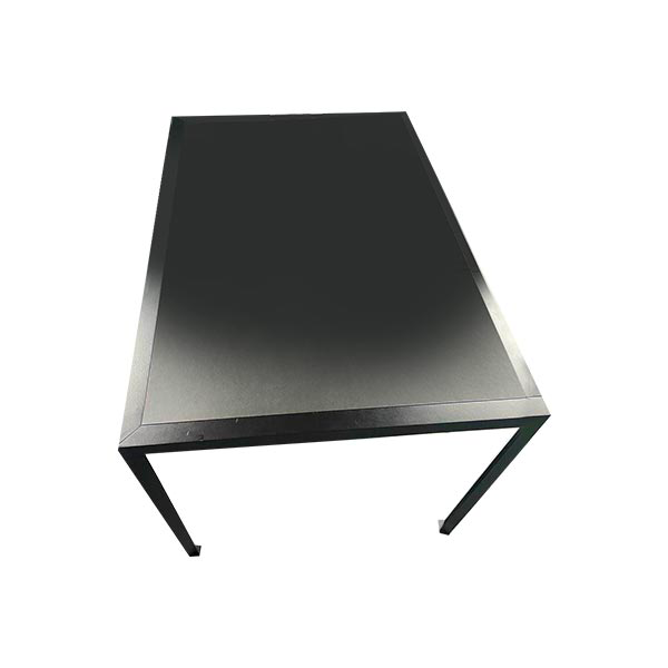 Rectangular table in metal (black), Zeus Noto image