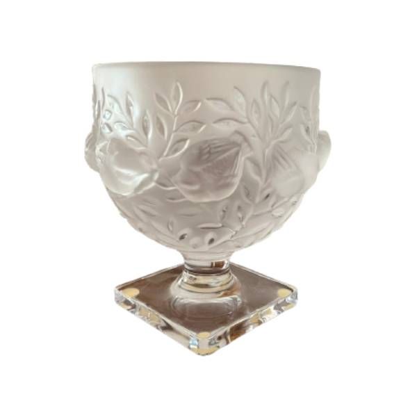 Vaso in cristallo satinato vintage (anni '60), Lalique | Deesup