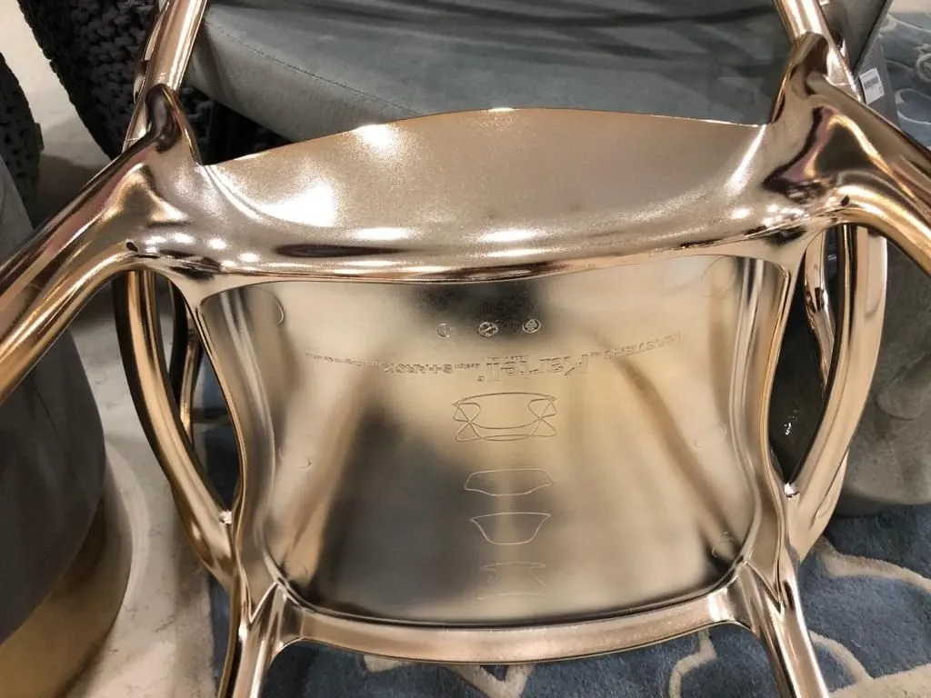 Set 2 sedie Masters di Philippe Starck (oro), Kartell 1