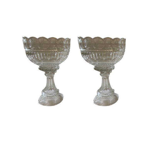 Set of 2 vintage crystal bowls (1920s), image