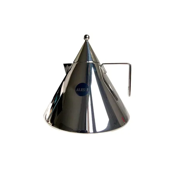 Il conico kettle by Aldo Rossi in stainless steel, Alessi image