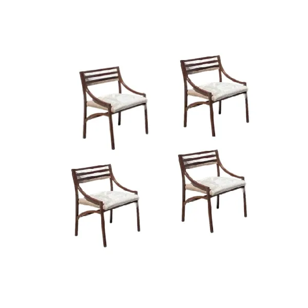 Set of 4 vintage 110 model chairs, image