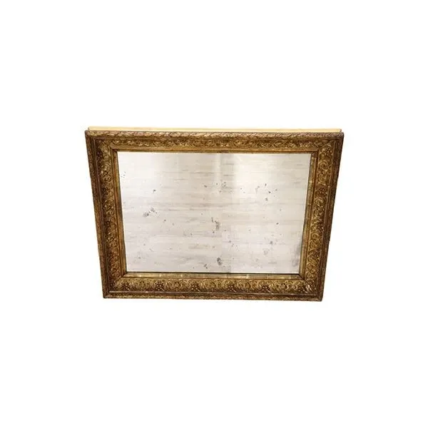 Wall mirror in gilded poplar wood ('900), image