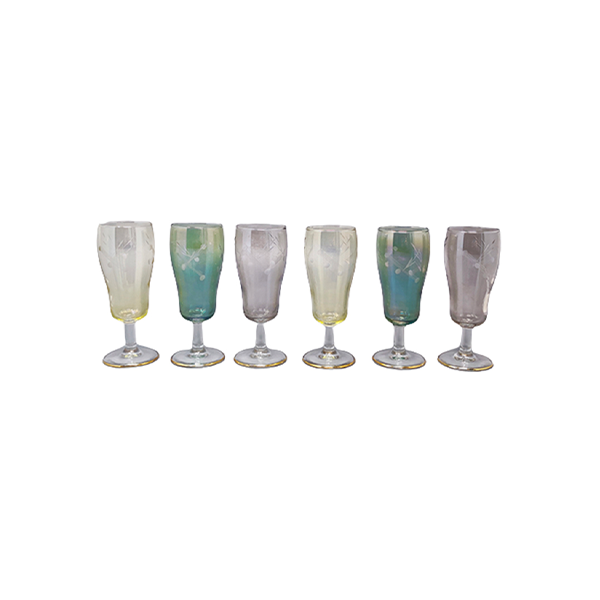 Set 6 bicchieri vintage in cristallo (anni'60),  image