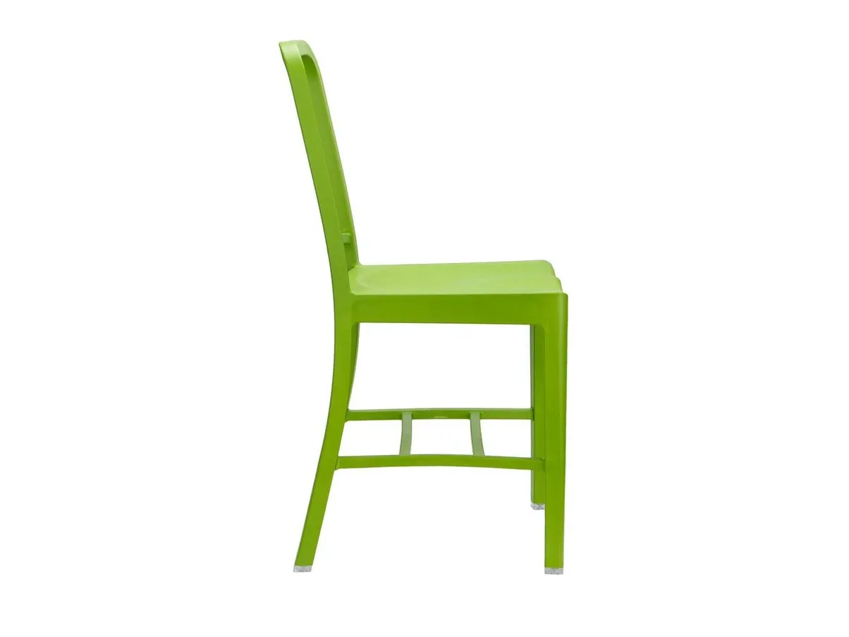 Sedia 111 Navy Chair in materiale plastico (verde), Emeco 