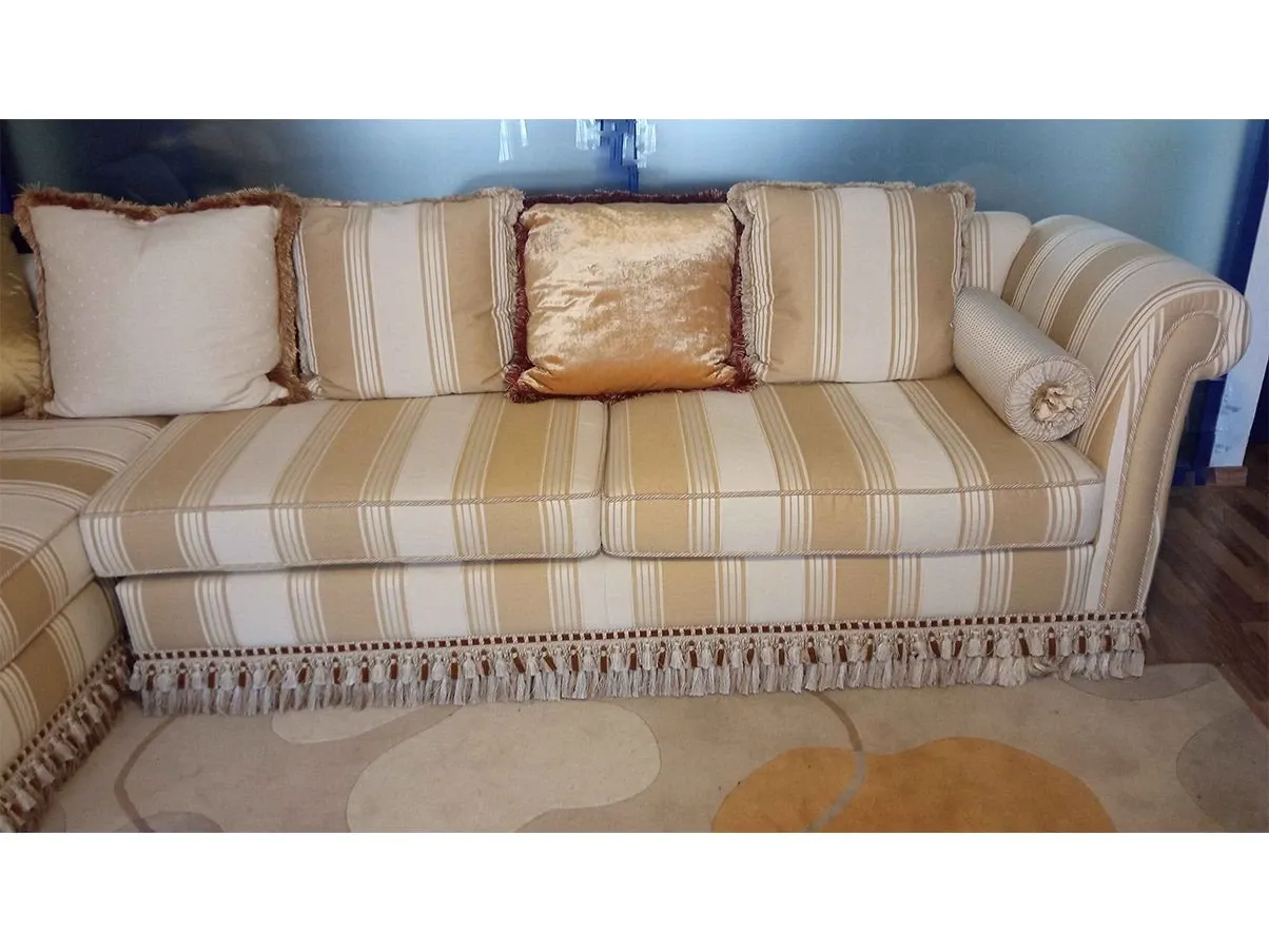 Cidone modular corner sofa in removable fabric 6