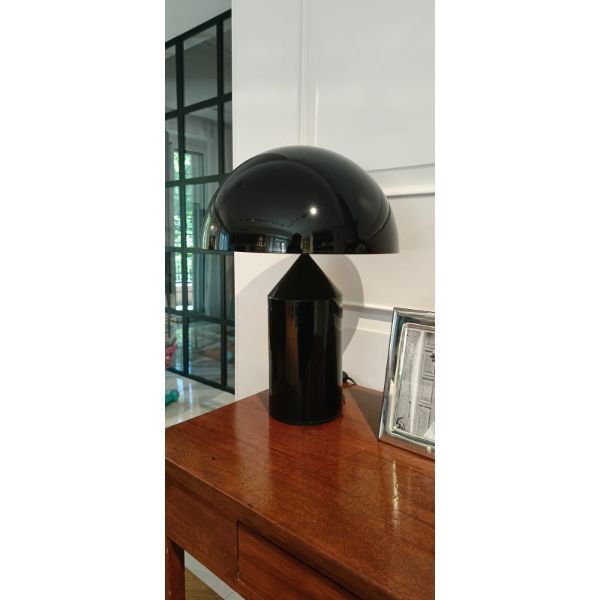 Atollo black table lamp, Oluce image