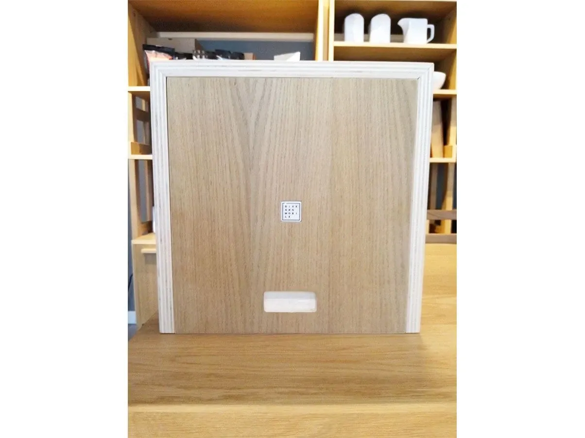 Scatola Decluttering box legno massello rovere, Disegno Mobile 5