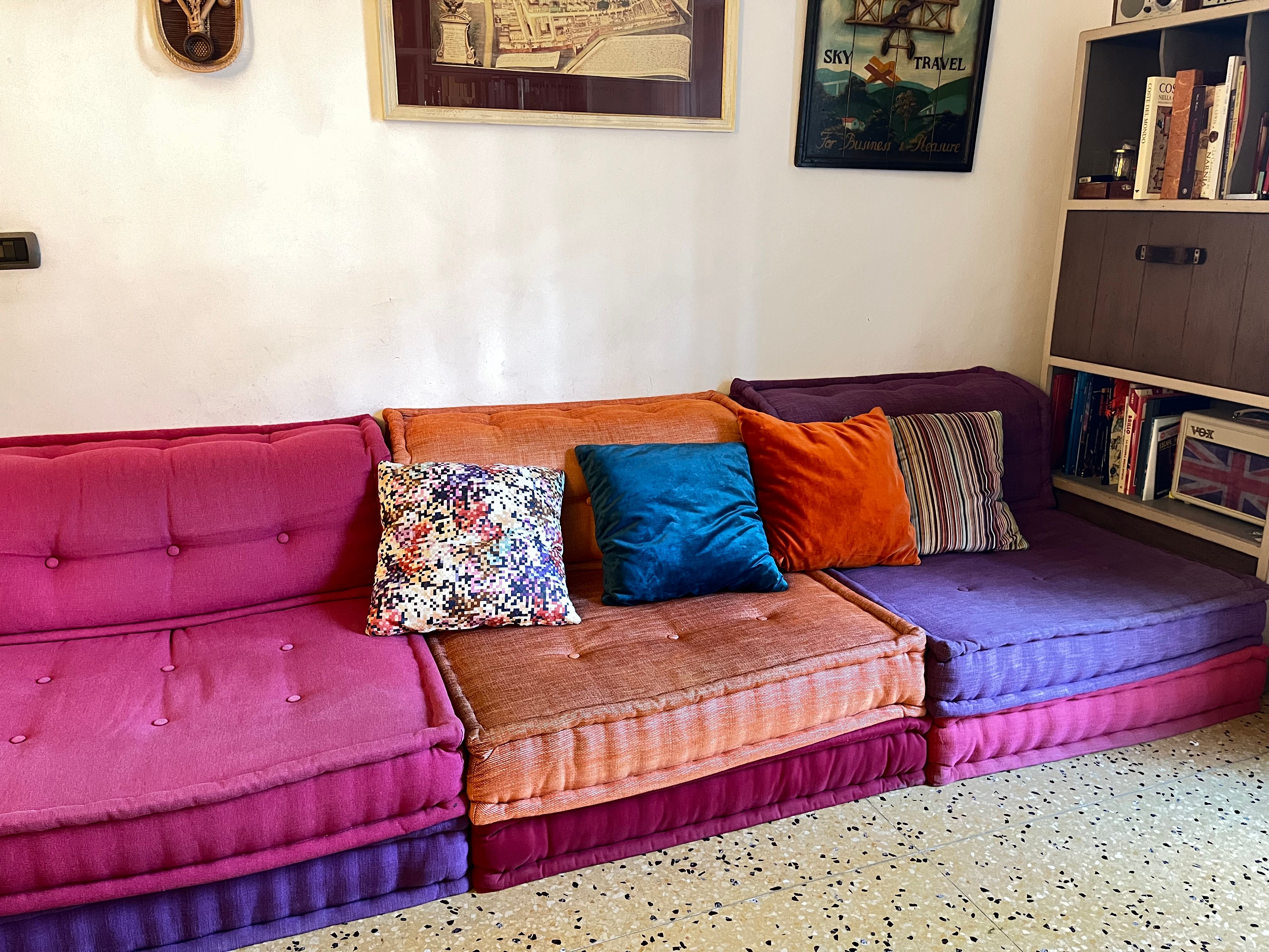 Divano componibile e modulare Mah Jong in tessuto (multicolore), Roche Bobois Front