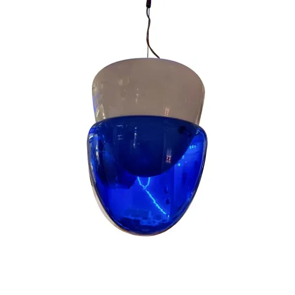 Phoenix glass ceiling lamp (blue), La Murrina image