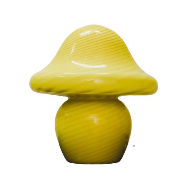 Vintage yellow Murano glass table lamp, Vetri Murano image