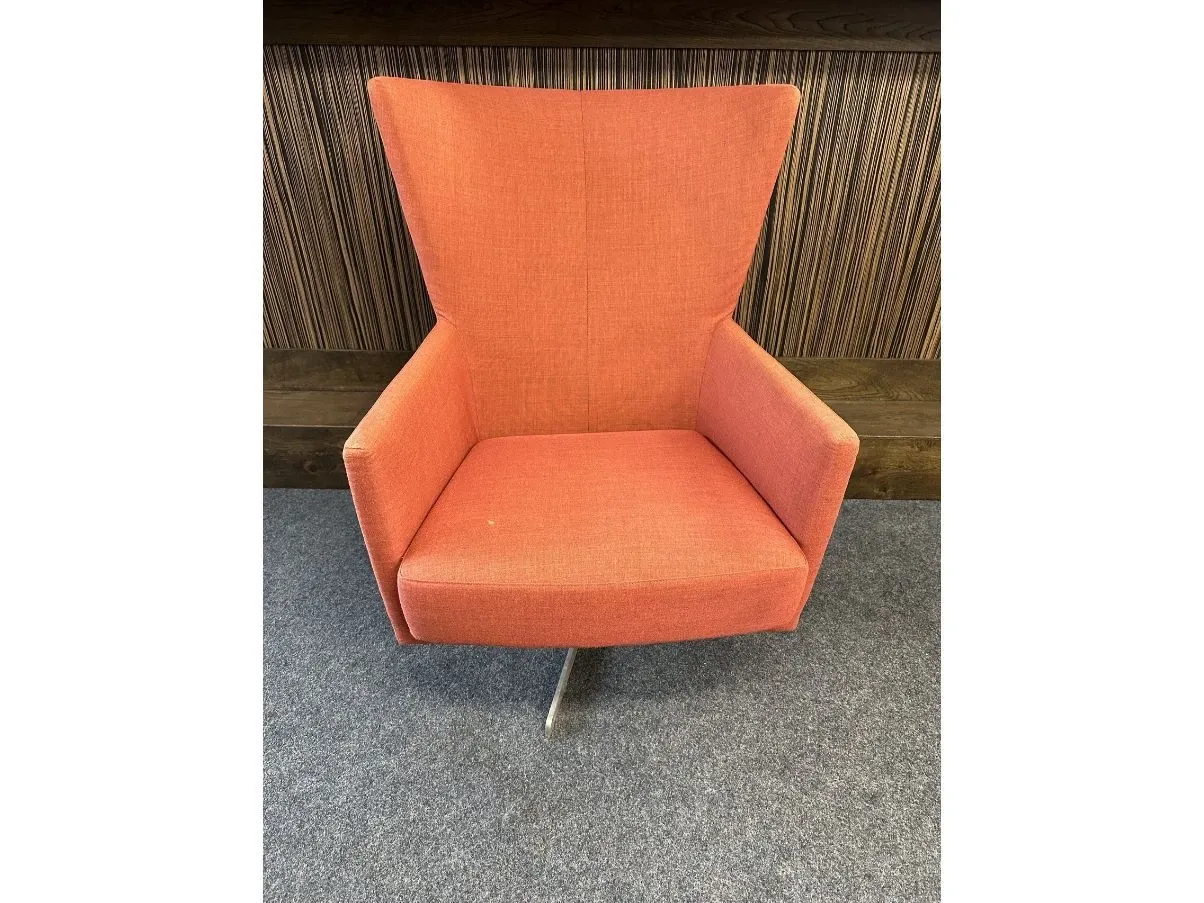 Romeo armchair in orange fabric, Montis image