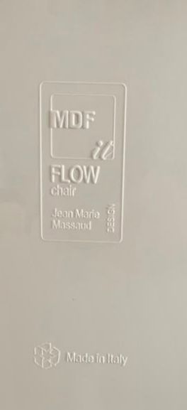 Flow white swivel chair by Jean Marie Massaud, MDF Italia Brand