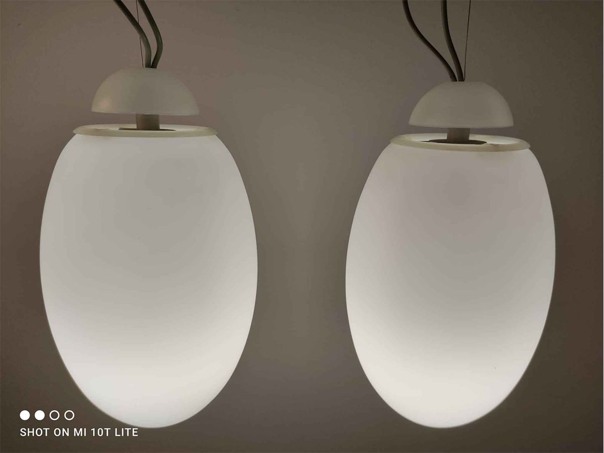 Set lampada e 2 a sospensione Brera Achille Castiglioni Set lampada e 2 a sospensione Brera Achille Castiglioni