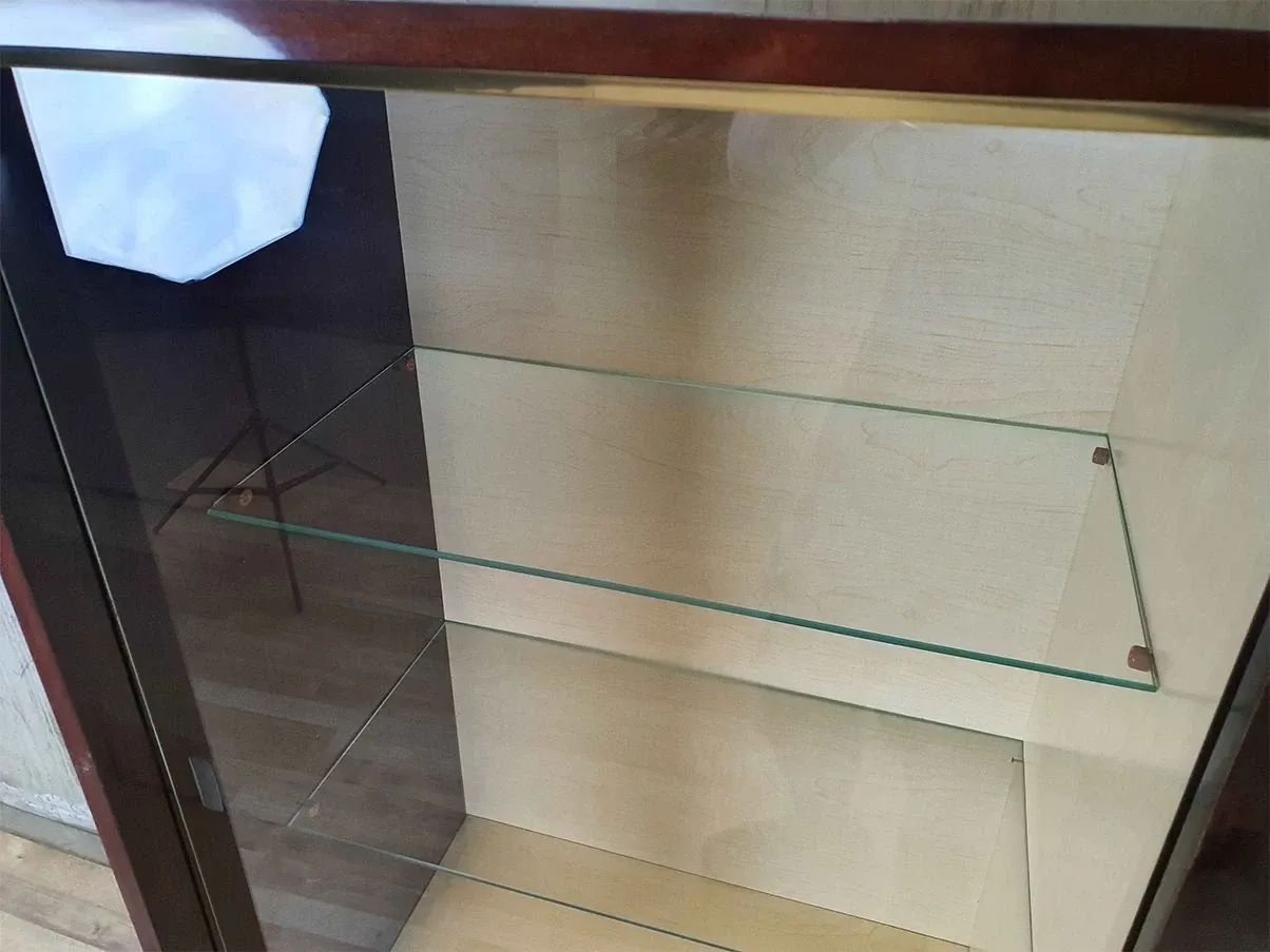 Palissander Vitrine mit 4 Einlegeböden aus den 50er Jahren 6